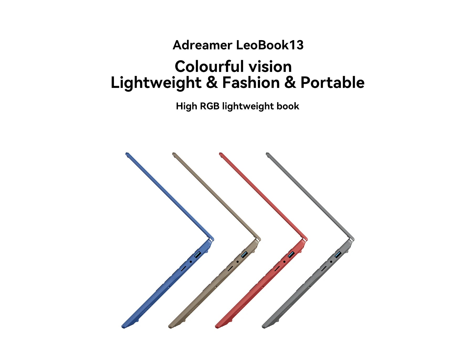 Adreamer LeoBook13 Laptop 8GB RAM 1TB SSD Notebook 13.3-inch 2560X1600 Resolution Computer Intel Celeron N4020 Ship From US