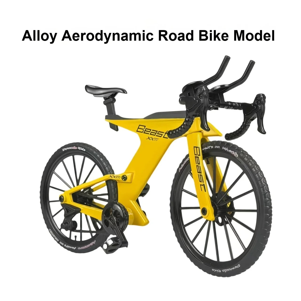 Upgraded Dual-Suspension Downhill Mountain Bike — Realistic Alloy Model:Full-Suspension Metal Racing Toy & Mini Desktop Ornament