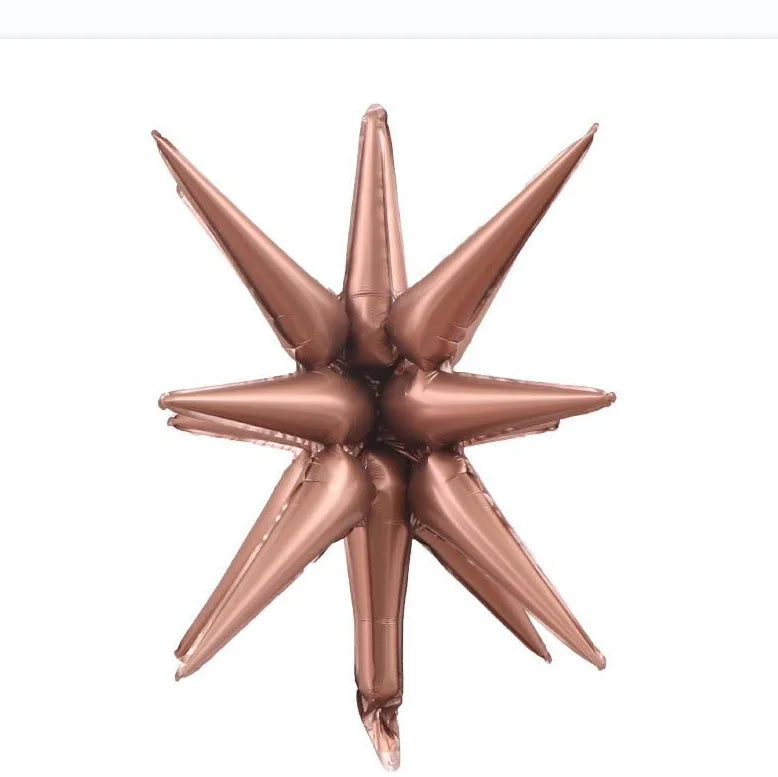 1/2/5pcs Starbust Balloons Rose Gold Silver Gold Explosion Star Foil Balloon for Birthday Christmas Wedding Decor Kid Air Globos