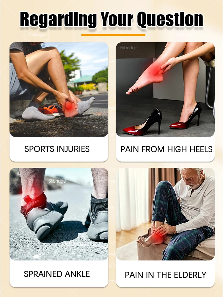 Portable Heated Ankle Massager Foot Brace Wrap, Cordless Vibration Warmer Support for Wrist Ankle Home Travel Use