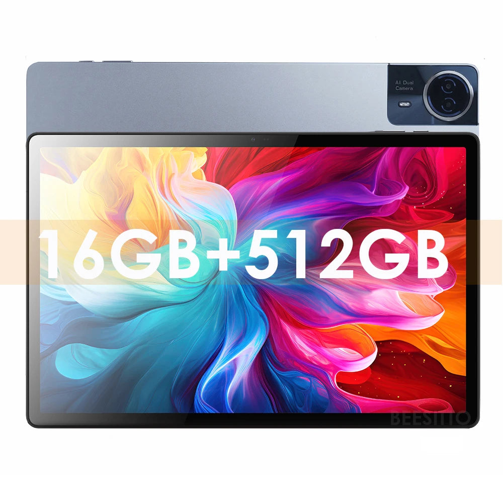 2025 Newest Android 14 Tablet 14.1 inch T616 Octa-Core Tablets with 16GB RAM+512GB ROM 12000mAh Large Battery BT5.0 5G WiFi GPS