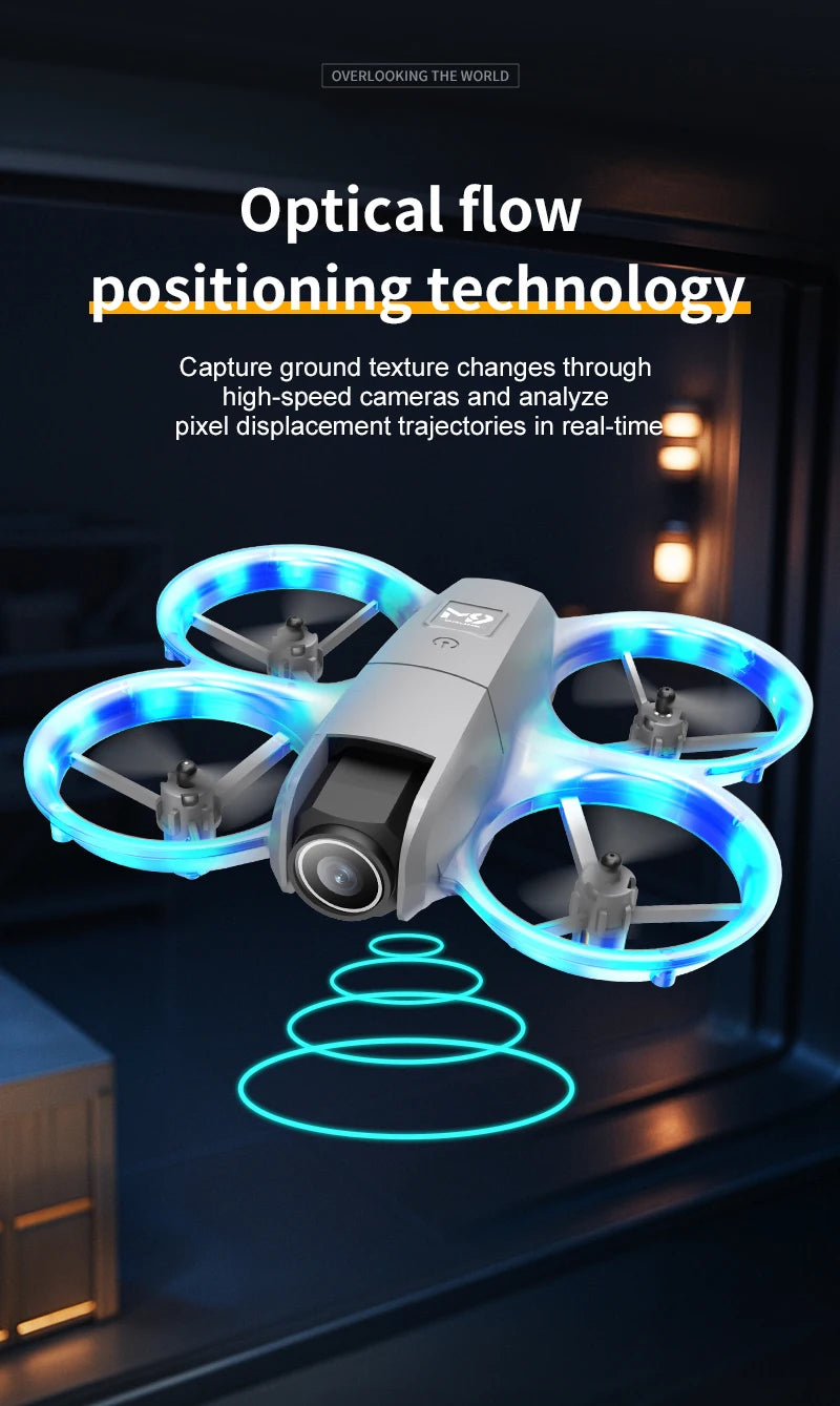 Remote-controlled drone, high-definition dual camera, intelligent positioning, 2.4-inch display screen, multiple operations