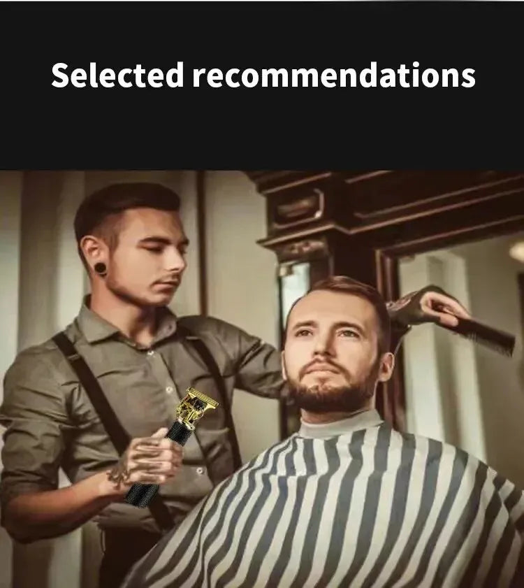 Get the perfect cut with this vintage electric hair clipper—rechargeable and designed for men who want sharp, clean trims anytime!