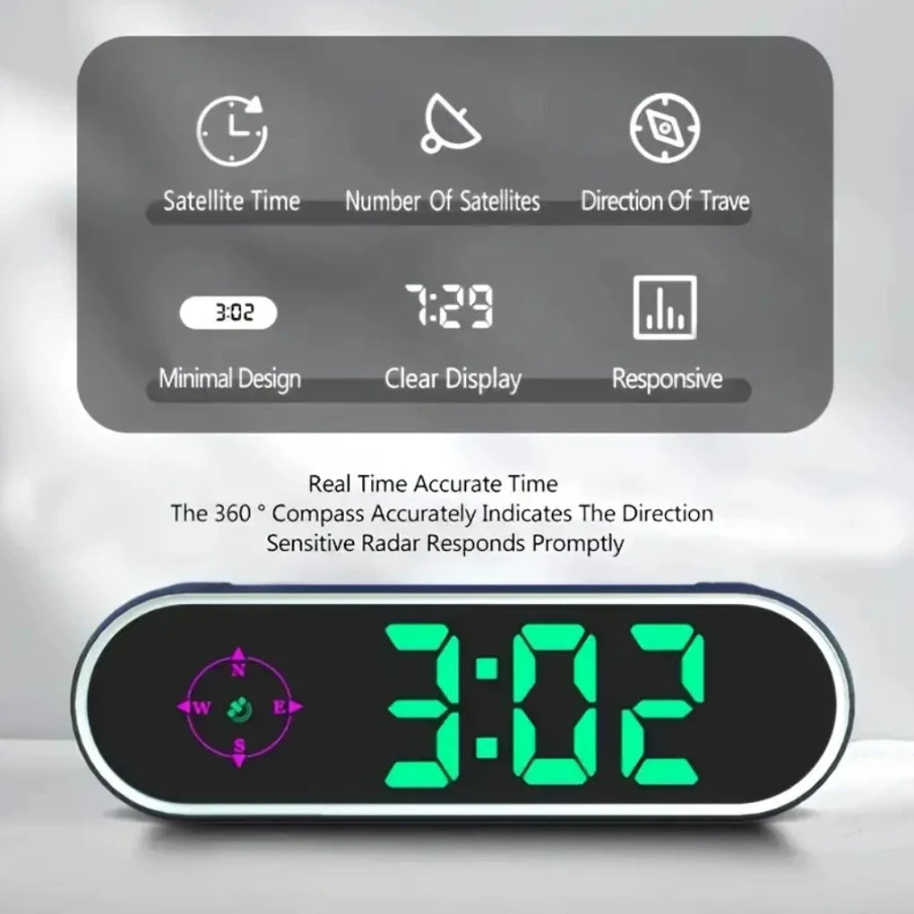 Car Digital Speedometer Head Up Display Speed Real Time Display GPS Kmh HUD for All Cars Car Electronics Accessories