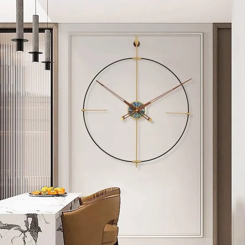 Spain Large Wall Clock Living Room Decoration Wall Clocks Nordic Silent Bedroom Aesthetic Clocks Modern Minimalist Luxury Watch