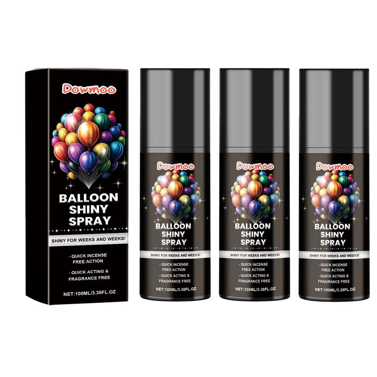 Balloon Shine Enhancer Spray Instant Gloss Polish Party Decoration Supplies Safe Formula Quick Dry For Birthday Wedding Events