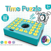 Children Time Board Puzzle Educational Table Toy Hape Matching Popup Tray Toy Set with Timer Kids Cognitive Party Family Game