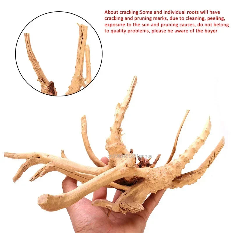Fish Tank Decoration Natural Wooden Small Habitat Roots Driftwood Scenery Decorative Ornaments Aquarium Landscape Tree Roots