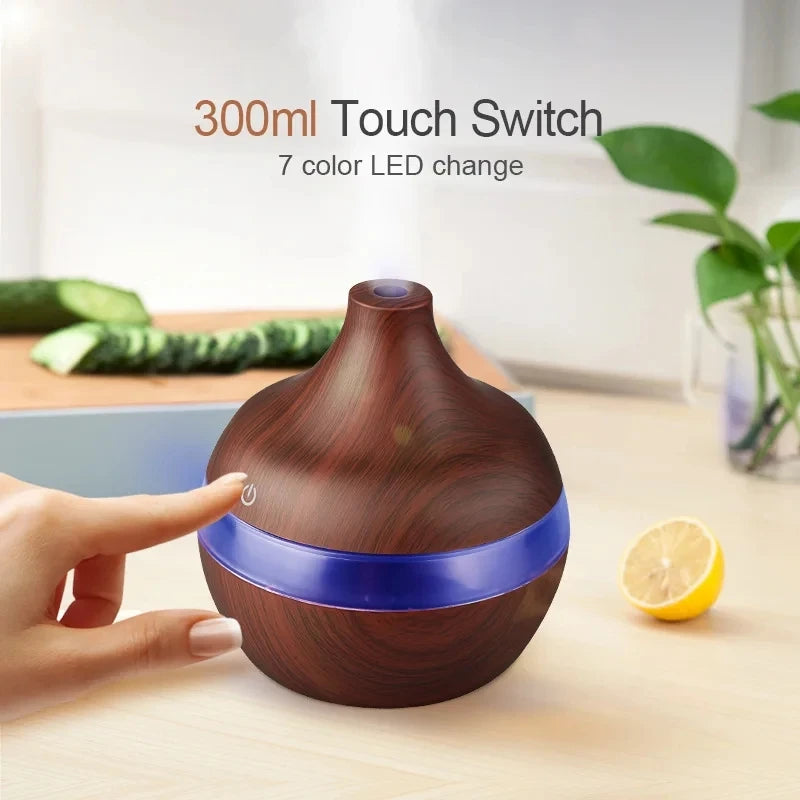Ultrasonic Air Humidifier Essential Oil Aromatherapy Cool Mist Maker For Home/Office