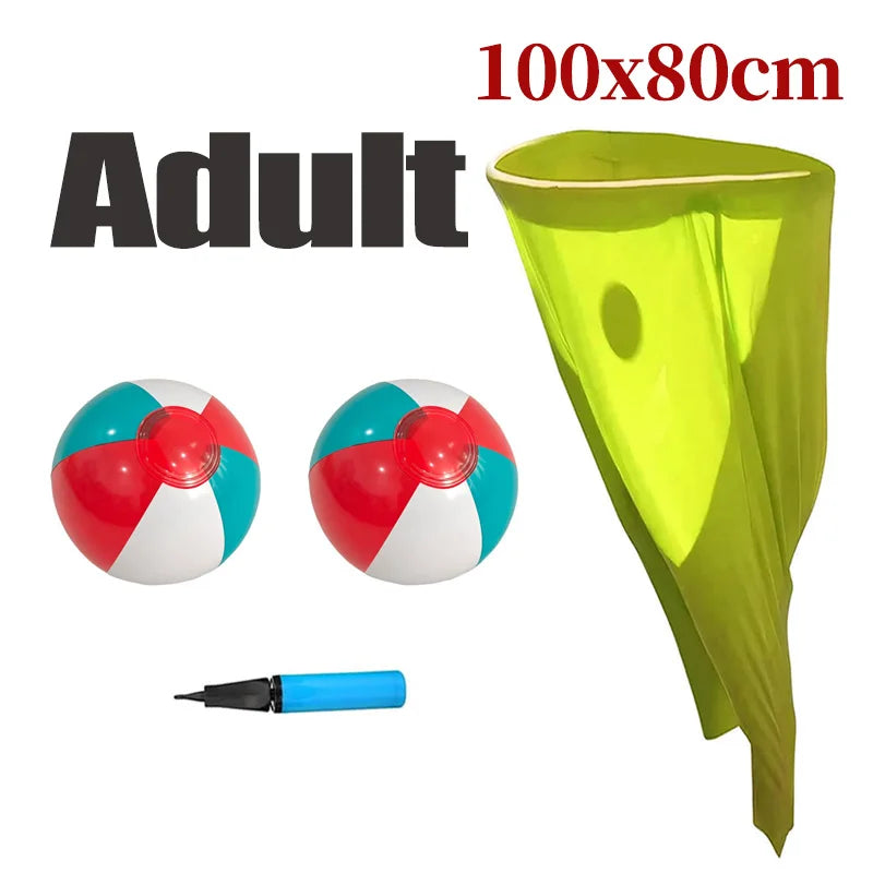 Granny Pants Yard Game Toy with Bouncy Ball Pump Fun Party Family Reunion Outdoor Props Tossing Sport Games for Adults Kids