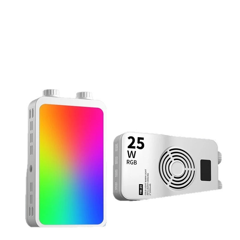 40W Mini Portable LED Fill Video Light with Built-In Rechargeable Battery Fill Light for Mobile Phone Charging PD