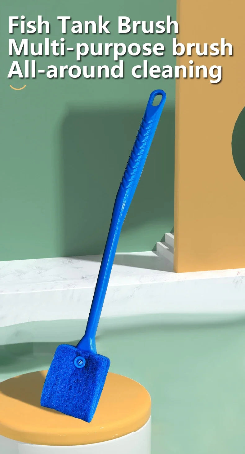 Fish Tank Glass Plant Cleaning Brush Floating Cleaning Window Algae Scraping Sponge Accessories Aquarium Fish Tank Cleaning Tool