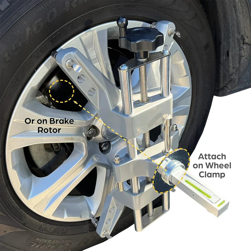 Automobile 4-Wheel Positioning Magnetic Level, Wheel Camber, Adjustable Magnetic Gauge Tool, Wheel Alignment Tool, Camber Cas