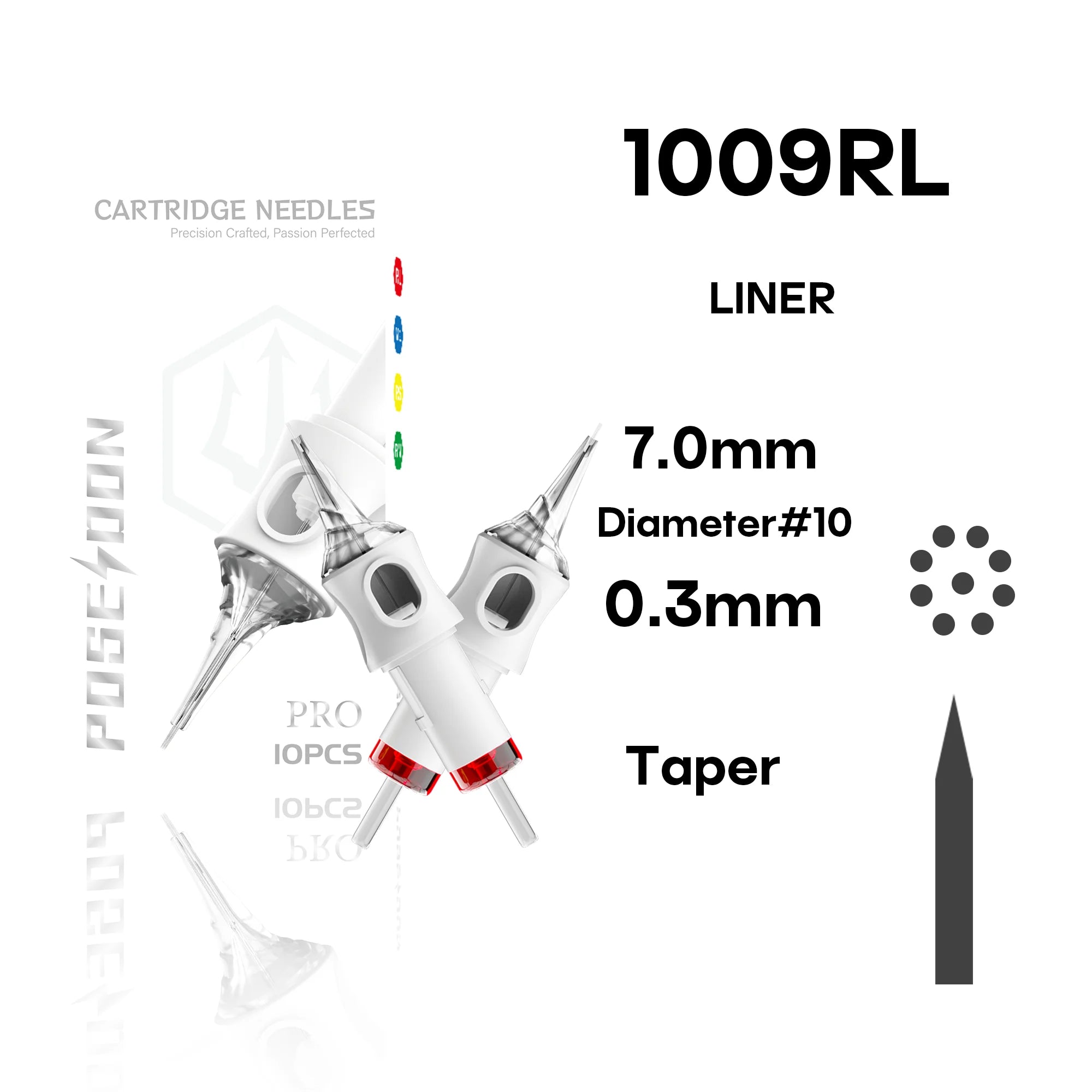 10Pcs POSEIDON V6 PRO MAX Tattoo Needles Disposable Safty Permanent Makeup Tattoo Cartridge Needles For Tattoo Machine