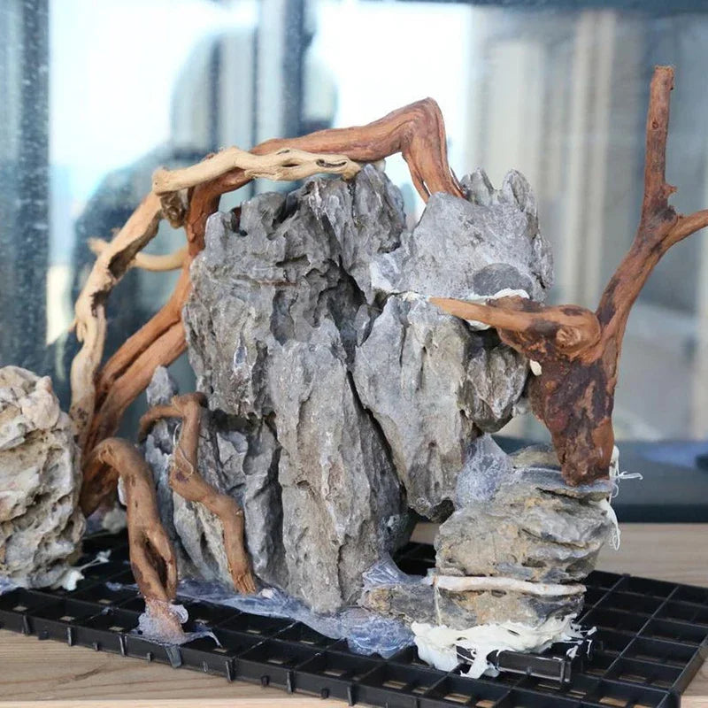 Natural Wooden Fish Tank Decorations Plant Stem Tree Trunk Driftwood Tree Aquarium Fish Landscaping Tree Roots Ornaments