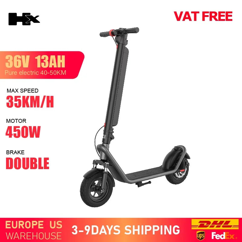 Stay on the go with this foldable 10-inch e-scooter for adults. With powerful electric features and a kick scooter design, this efficient and versatile mode of transportation is ideal for daily commutes and urban travel.