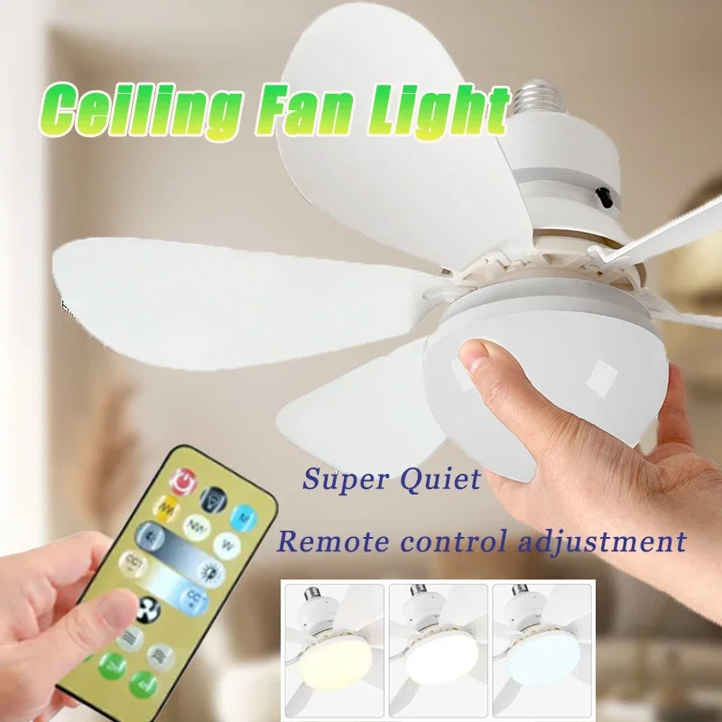 LED Ceiling Fan Light with Remote