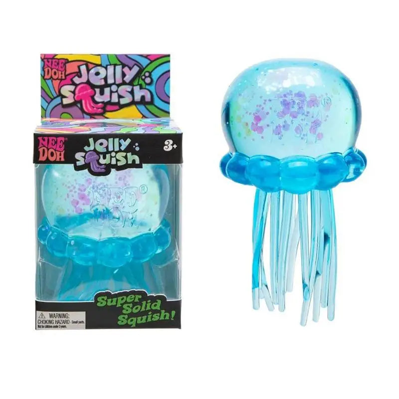 schylling Needoh Fuzz Ball Jellyfish Squishy Blind Box Random Color Soft Stress Relief Toy Cute Relaxing Squeeze Sensory Toy