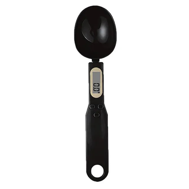 Measure ingredients with precision using this digital spoon scale—electronic LCD display, 0.1-500g capacity, perfect for flour, milk, coffee powder, and more!