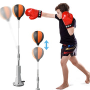 Boxing Bag with Stand Punching Reflex Ball Set Height Adjustable Boxing Equipment for Training Boxing  & Fitness