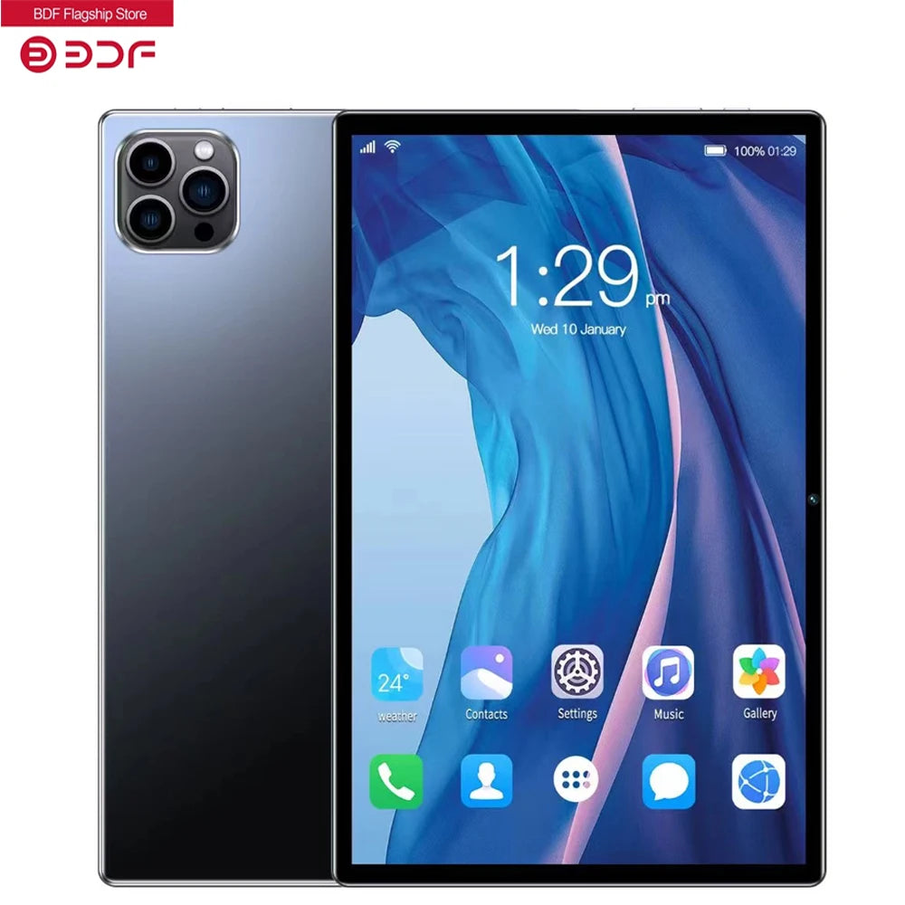 Stay connected and productive with this Android 13 tablet PC—featuring Wi-Fi, Bluetooth, 4GB RAM, 64GB storage, and dual SIM support for versatile use!