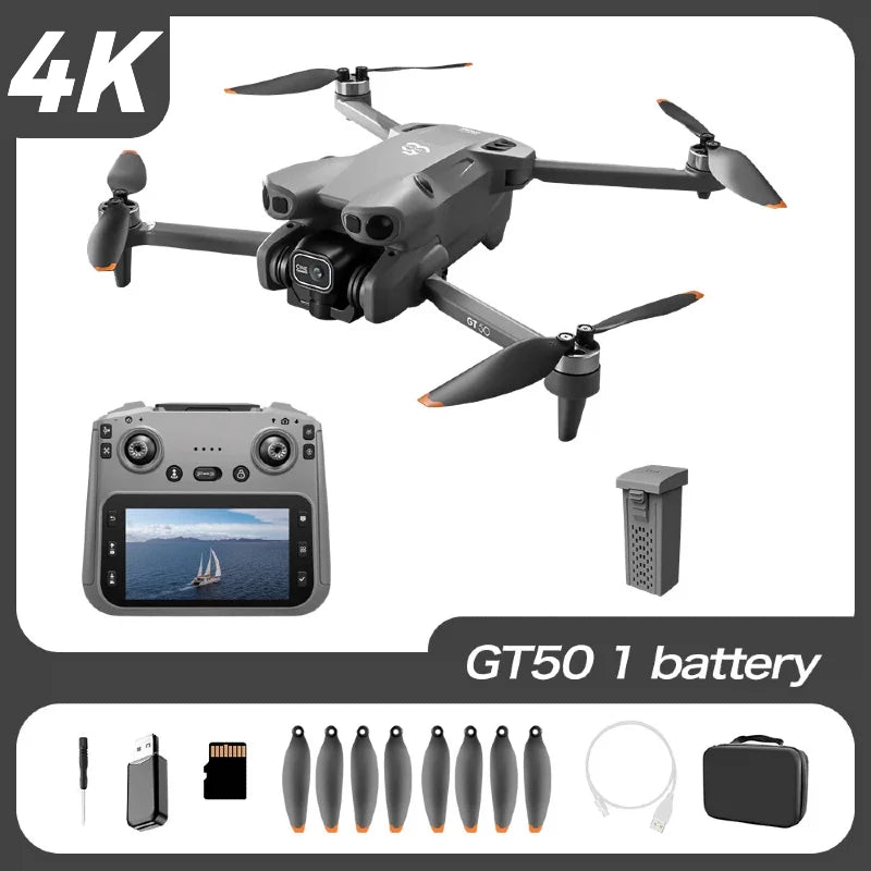 Lenovo GT50 Drone Professional 8K HD Camera 5G Brushless Motor Aerial Photography Optical Flow with screen RC Quadcopter