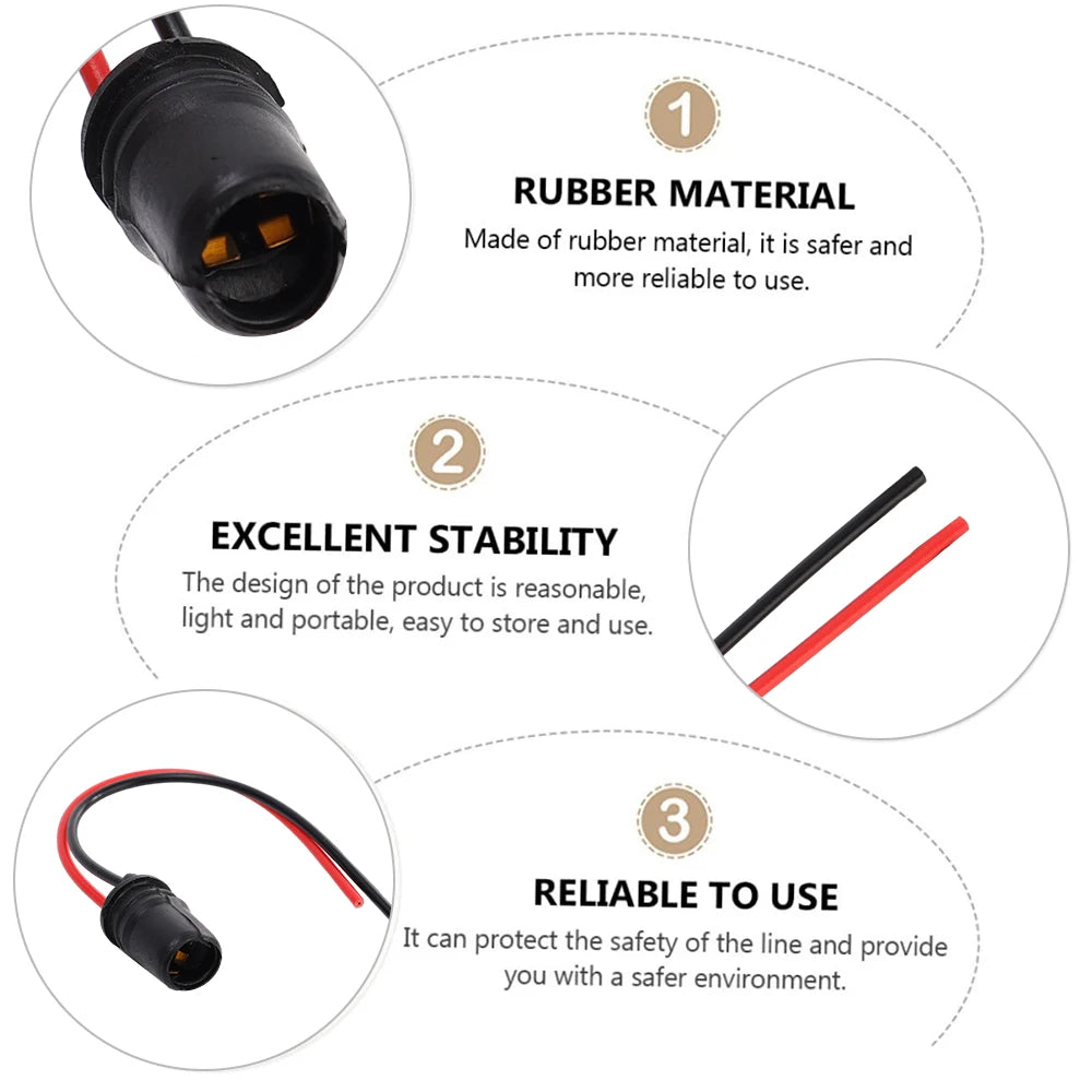 T10 W5W Car Wedge Light Bulb Socket Connector Holder Extension LED Lamp Bulb Base Holder Replacement Car Parts 6/1pcs