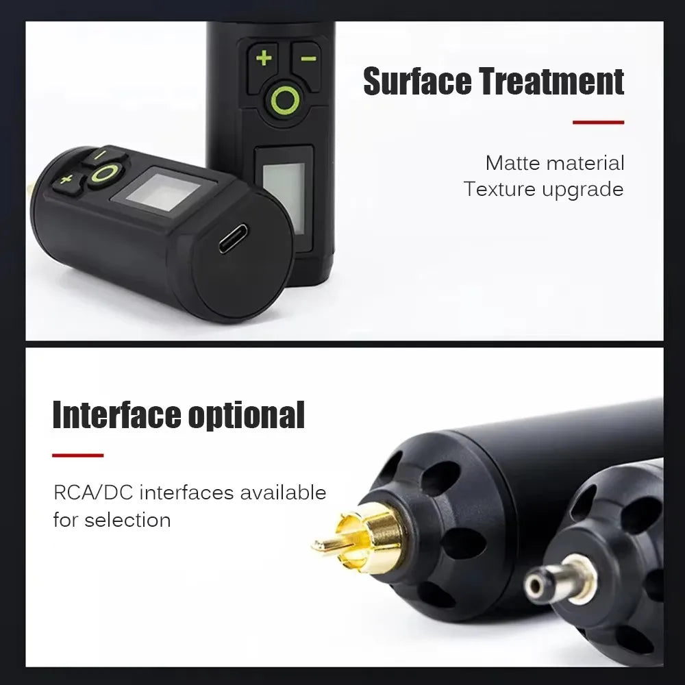 Ballpoint Tattoo Pen Machine Kit Rotary Tattoo Pen Set with Wireless Tattoo Transfer Stencil Printer Power Supply Needles