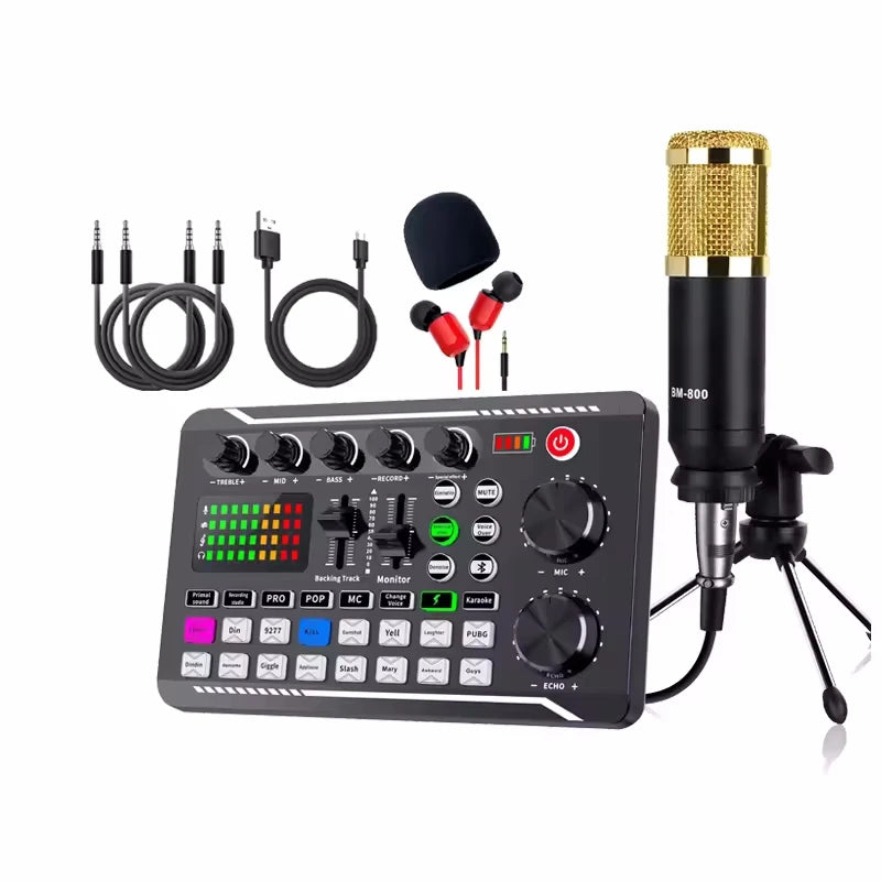 Professional Mic Microphone Wireless Sound Mixer