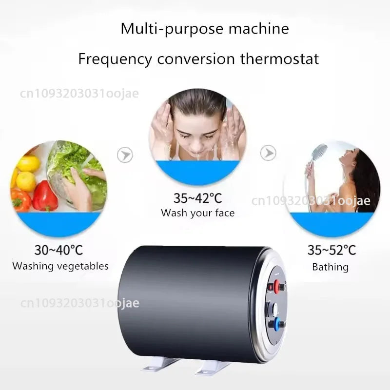 Stay comfortable anywhere with these dual voltage hot water heaters featuring a display—perfect for bathroom showers, RVs, kitchens, boats, and large buses!