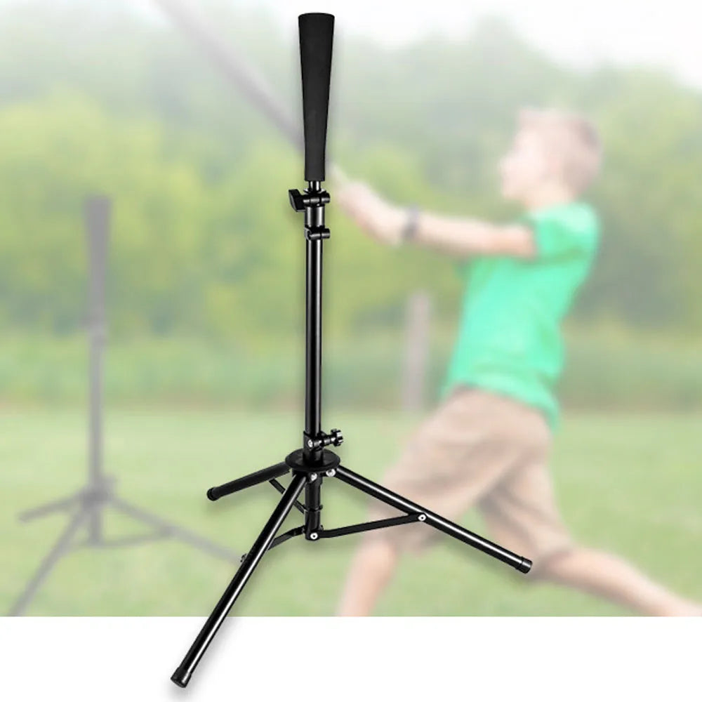 Baseball Batting Tee Tripod Adjustable Tripod Stand Tee for Hitting Training Practice Portable Foldable for Adult Kids Beginner