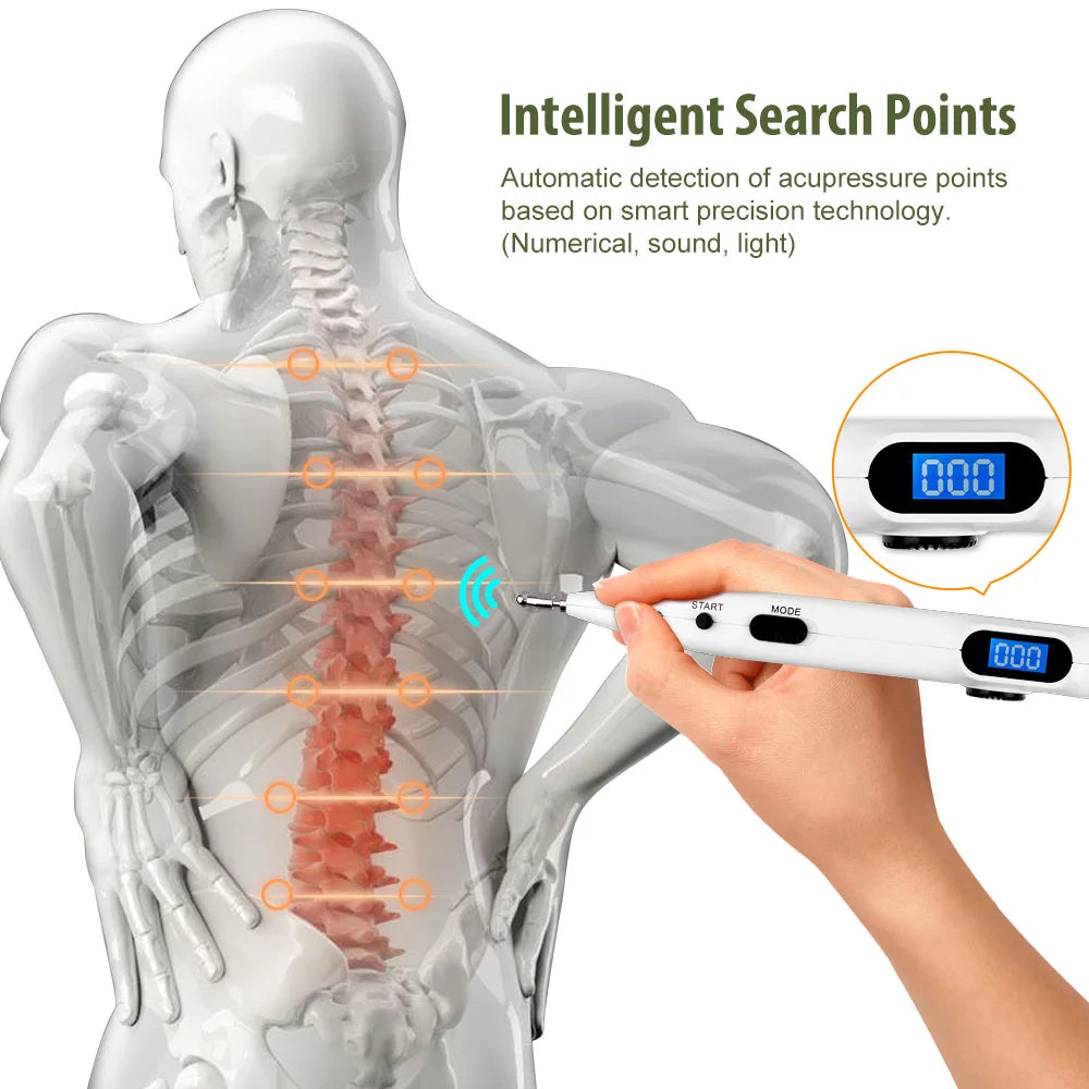 SIHAO Massage Acupuncture Pen with Digital Display Electro Acupuncture Point Muscle Stimulator Device Massage Equipment