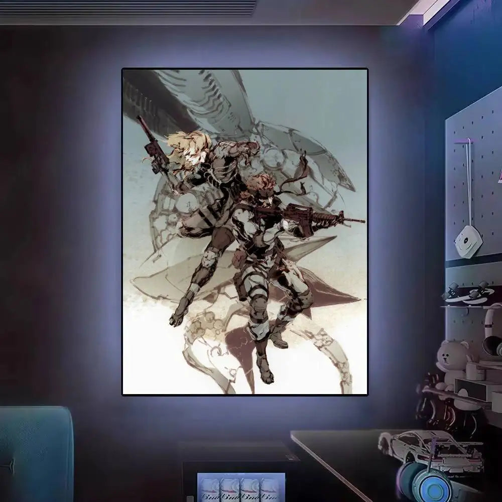 Gift Frameless Poster Personalized Gift For Lovers Customizable Decorative Home Decor Hot Game Metal Gear Solid Solid