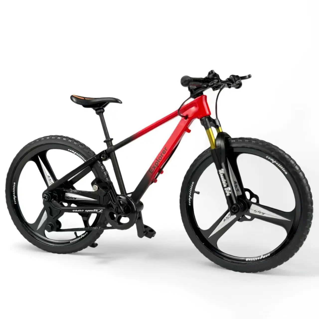 1:8 Upgraded Dual Shock Downhill Mountain Bike Alloy Model, Soft Tail Metal Racing  Kids Toy and Birthday Gift for Boyfriend