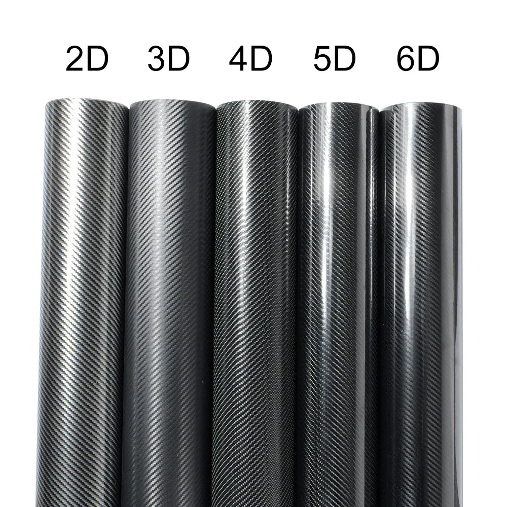 Car Sticker 2D 3D 4D 5D 6D Glossy Carbon Fiber Wrap Vinyl Film Auto Motorcycle Wrapping Covering Film Decorative Car Accessories