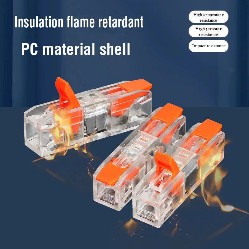 Make wiring a breeze with this compact LED wire connector terminal—quick press type, 2-12 pin screw fixing, and easy push-in design for fast electrical docking!