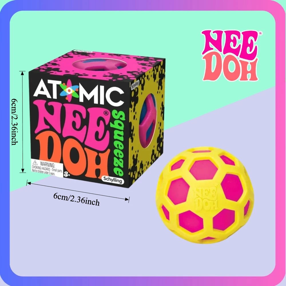 schylling Needoh Fuzz Ball Jellyfish Squishy Blind Box Random Color Soft Stress Relief Toy Cute Relaxing Squeeze Sensory Toy