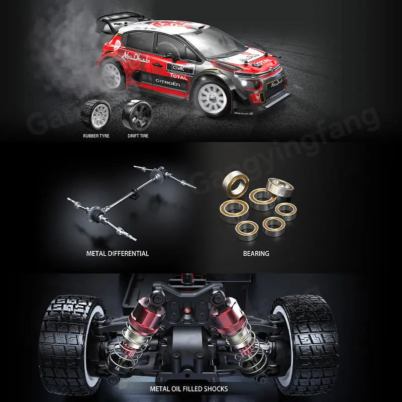 HYPER GO MJX14303 14304 1/14 Scale Brushless RC Car 2.4G Remote Control 45km/h High Speed Off-road 4WD RC Truck Hobby Toy