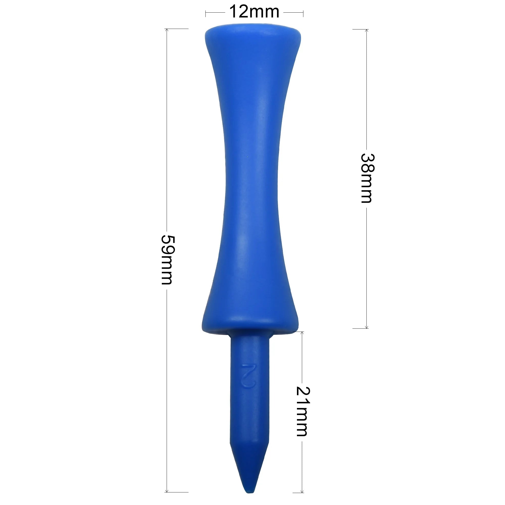 50Pcs Professional 59mm Golf Tee Golf Supplies New Golf Practice Products Golf Accessories Golf Limit Nail Plastic Ball Holder