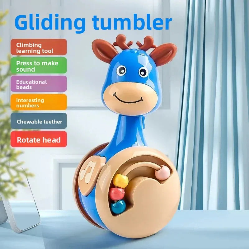Tumbler Wobbler Toys for Infant Boy Girl - Perfect for Learning To Climb & Early Education! Roly Poly Baby Toys 6 To 12 Months