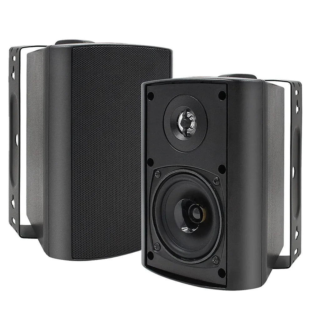 Herdio 2PCS 4'' 200 Watt Indoor Outdoor Speakers Wall Mounted 2 Way Audio SystemPowerful Bass Expansive Stereo Sound Coverage