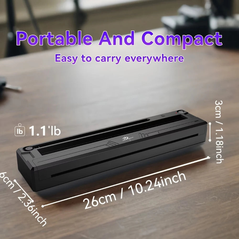 Wireless M8 Tattoo Transfer Stencil Printer Thermal Machine Kit Compatible with Smartphone & PC Tattoo Printer