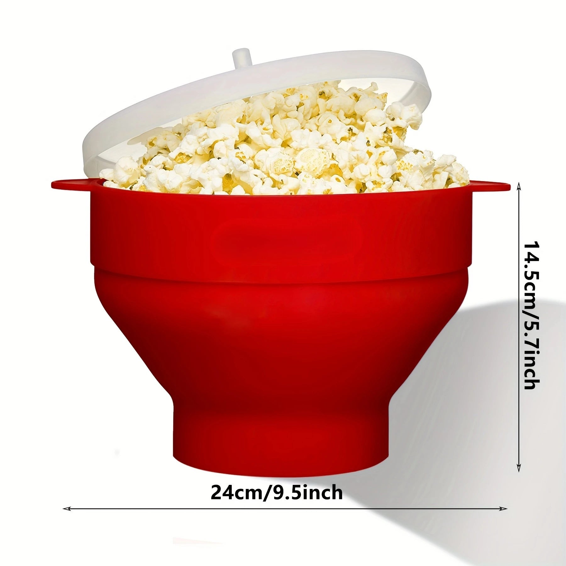 Make freshly popped popcorn in the microwave with this 3L large capacity, foldable silicone bowl popcorn maker. BPA-free and dishwasher safe for easy and convenient snack preparation!