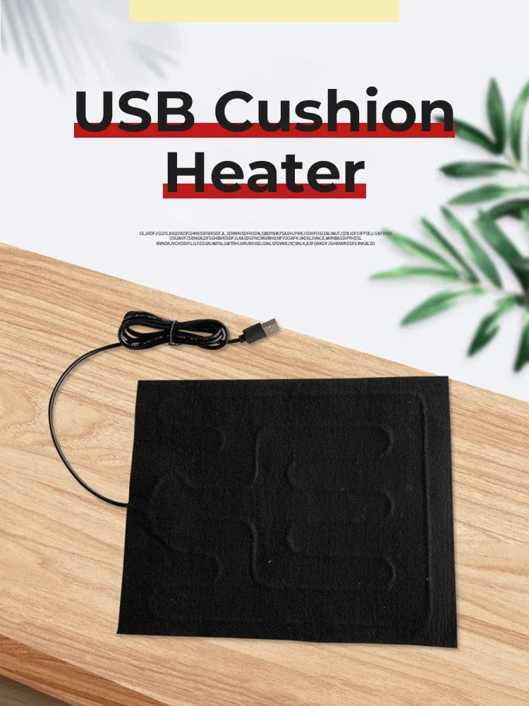 USB Heating Pad Electric Heating Film Hand Warmer Seat Heating Cushion Warmer Waterproof Pet Reptile Animal Heater Mat