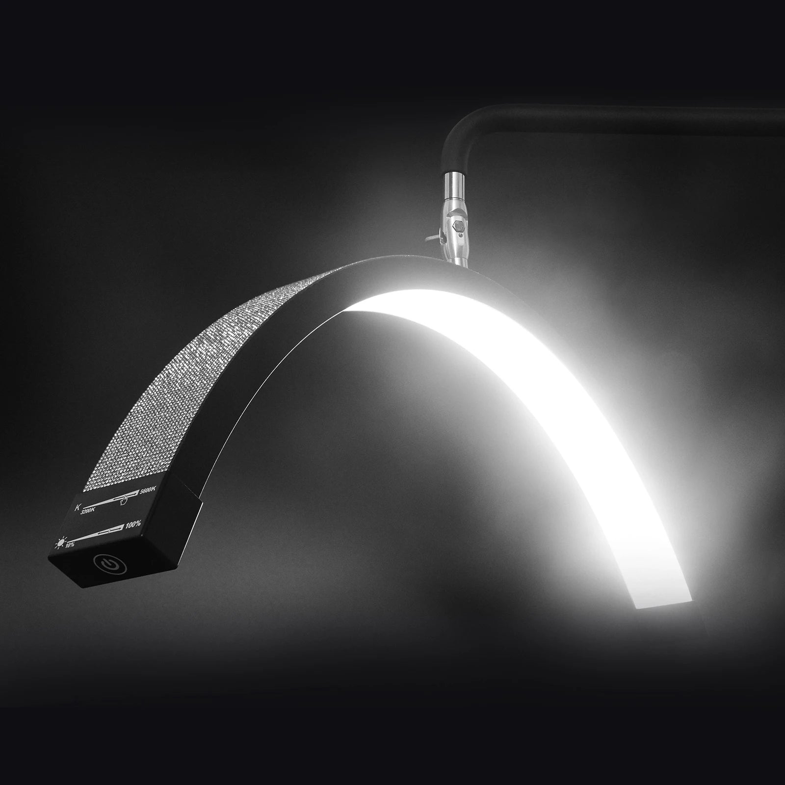 FOSOTO Photograph Led Lash Ring Light Half-Moon Light Floor Stand Eyelash Tattoo Beauty Salon Photography Live Streaming