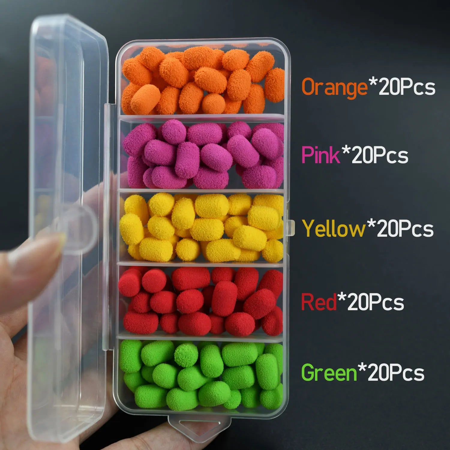 Two-Tone Floating Pop Up Foam Boilie Beads Buoyant Carp Fishing Lures Cylinder Bait For Freshwater Zig Rig Bottom Fishing