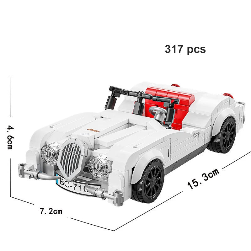 Technical Car Speed Racing Building Blocks Bricks Sets Sports Car MOC Garage City Vehicle Creative Toys For Kids