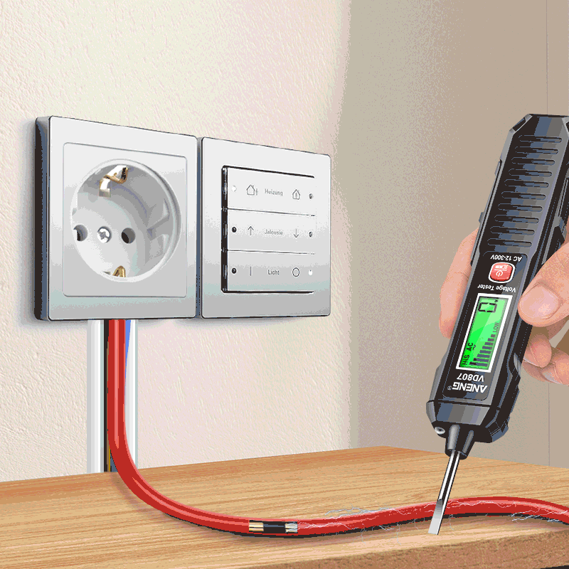 Safely detect live wires with this one-word induction portable smart electric pen tester—featuring NCV sensor and compatible with 50/60Hz for accurate, non-contact voltage testing!