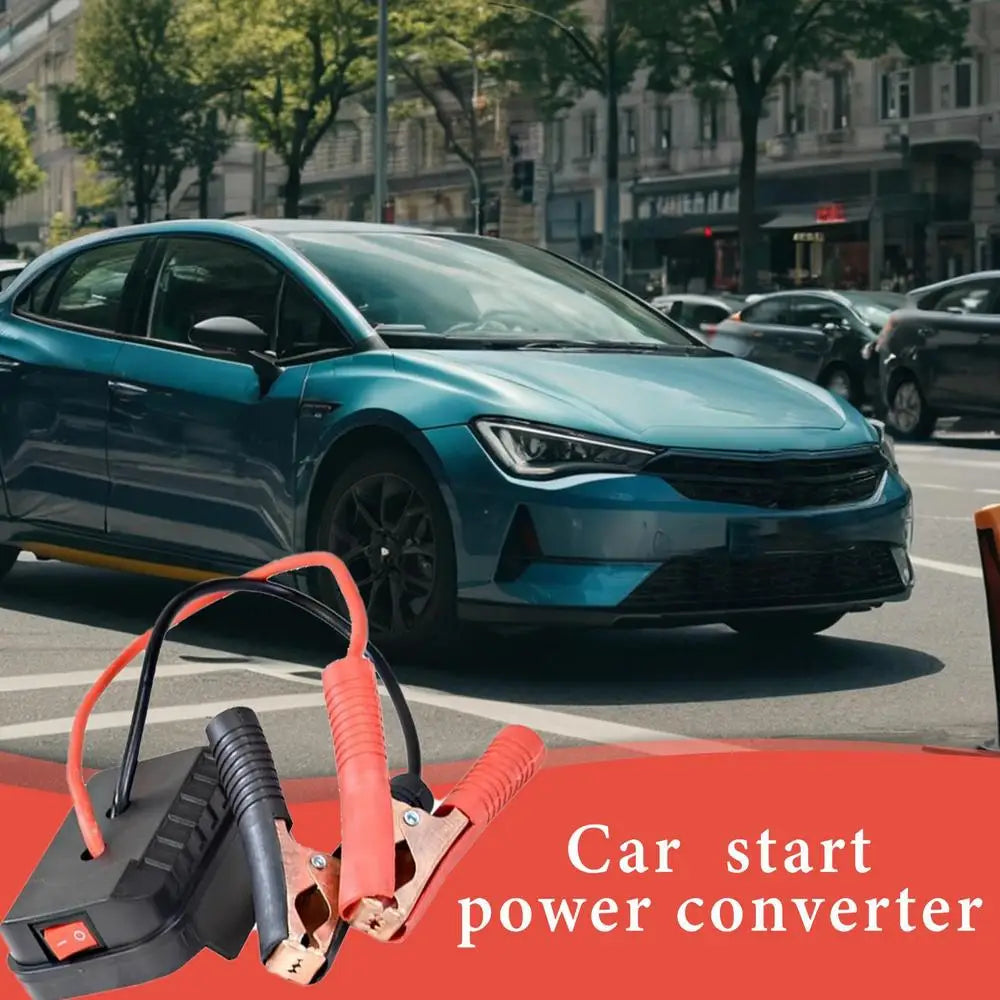 Jump-start your car effortlessly with this quick-charging lithium battery jump starter—featuring double USB ports for charging your devices on the go!