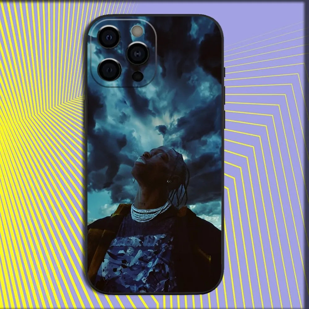 Travis Scott Cactus Jack Phone Case For iPhone 16 15 14 13 12 11 Pro Max Mini X XS SE 7 8 Plus 16E Shockproof Soft Cover Fundas